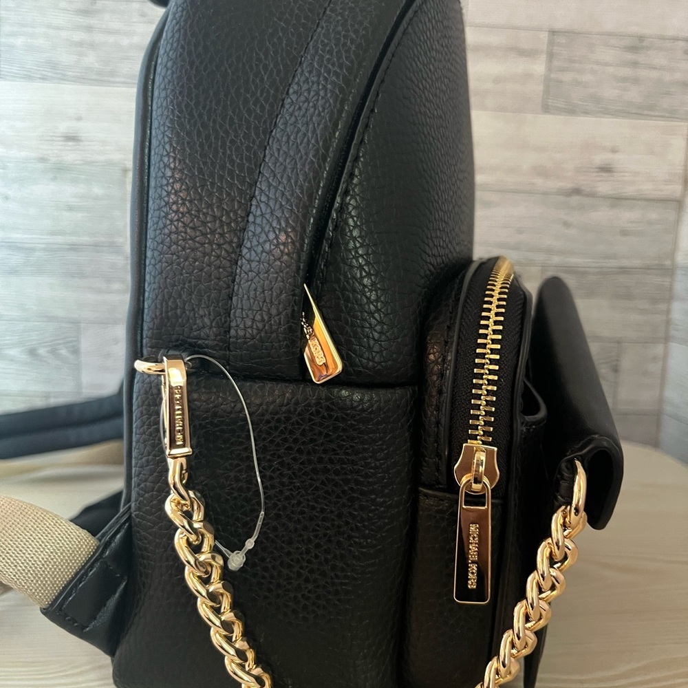 Michael Kors Black Mini Backpack with Gold Hardware - Picture 5 of 9